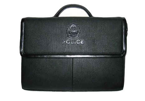 皮质警务公文包